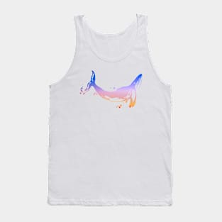 Humpback Whale In Sunset Colors Tank Top